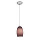 preview thumbnail 1 of 0, Access Lighting Chianti Steel Integrated LED Cord Pendant, Purple Cloud Shade