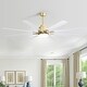 preview thumbnail 7 of 16, 66 Inch Modern Ceiling Fan With Dimmable Led Light 8 ABS Blades Remote Control Reversible DC Motor For Home Office