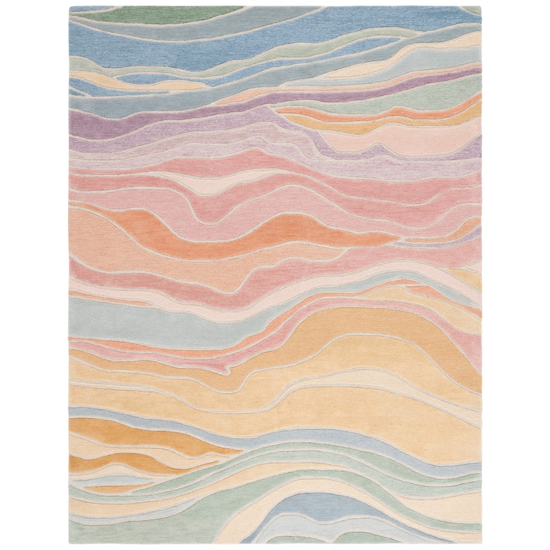 SAFAVIEH Handmade Rodeo Drive Bjarndis Mid-Century Modern Wool Rug