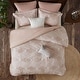 preview thumbnail 1 of 13, INK+IVY Ellipse Cotton Jacquard Duvet Cover Set Blush - Full