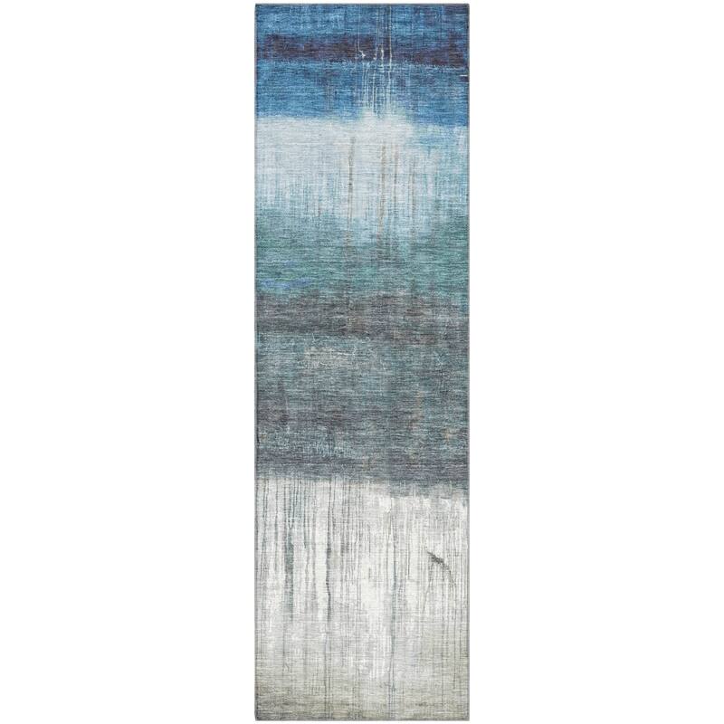 Premium Washable Super Soft Contemporary Drip Mayfield Rug