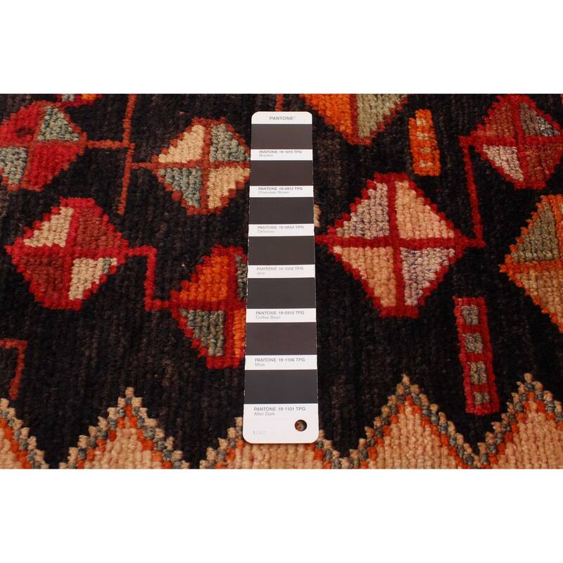 ECARPETGALLERY Hand-knotted Melis Vintage Black, Red Wool Rug - 5'10 x 8'7