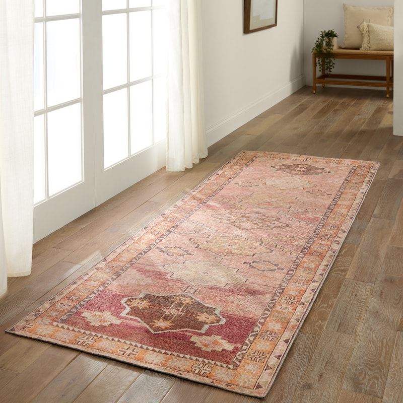 Jesse Machine Washable Medallion Area Rug