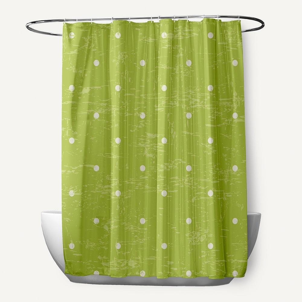 Dorothy Dot Geometric Print Shower Curtain