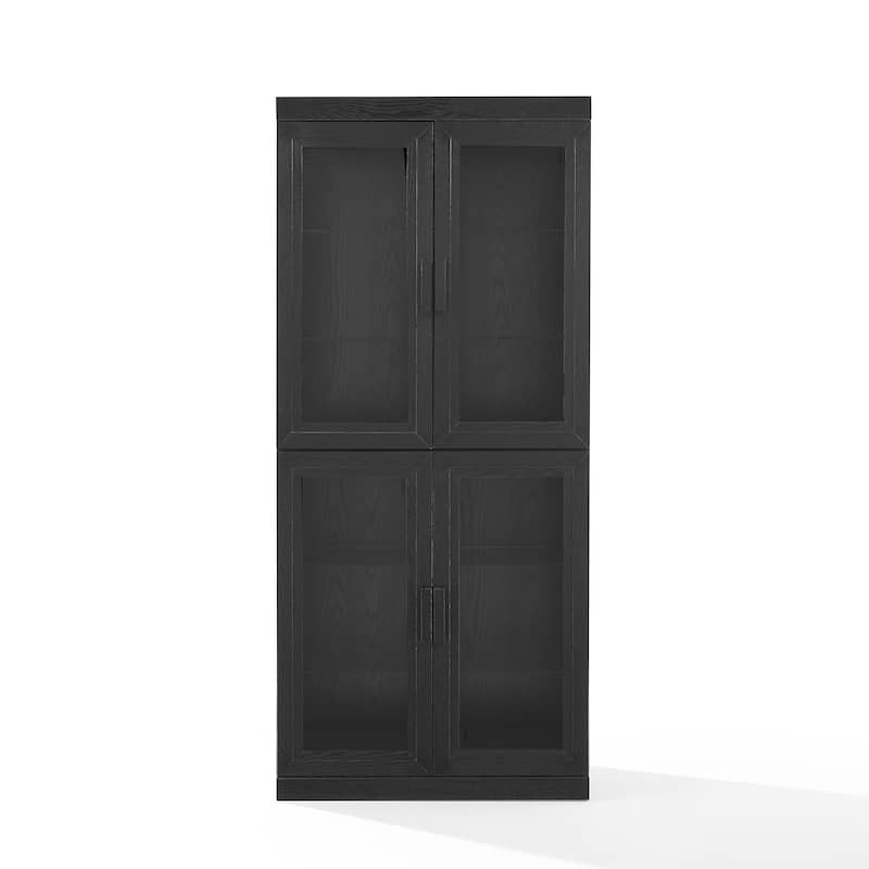 Crosley Essen Glass Door Kitchen Pantry Storage Cabinet