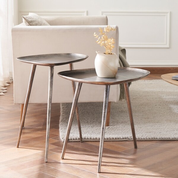 Convenience Concepts Bali Metal Nesting End Tables