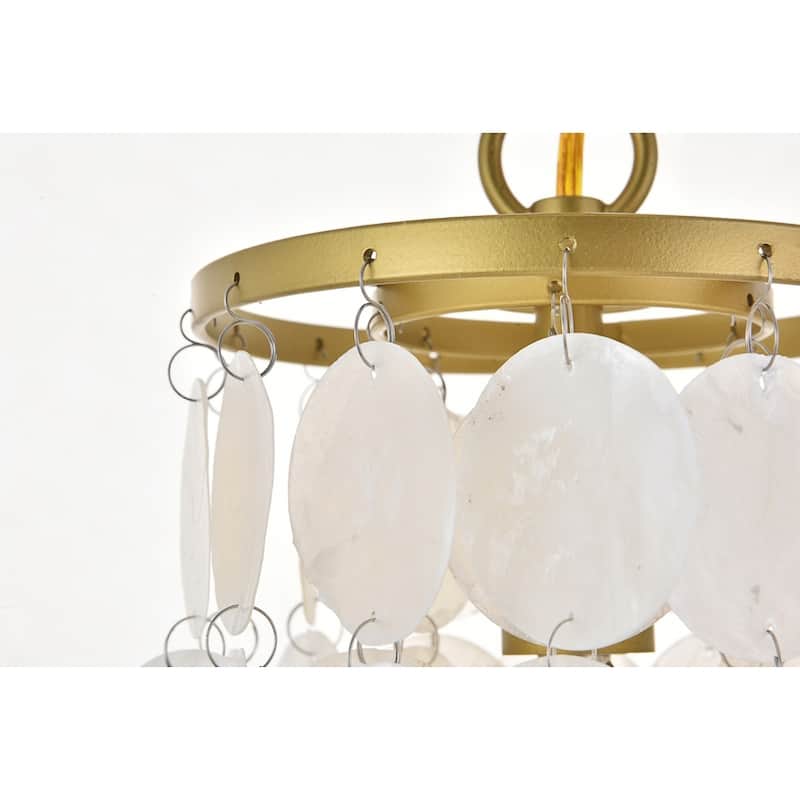 Selene 1 light Brass Pendant