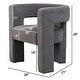 preview thumbnail 9 of 74, 28" Wide Boucle Upholstered Square Armchair