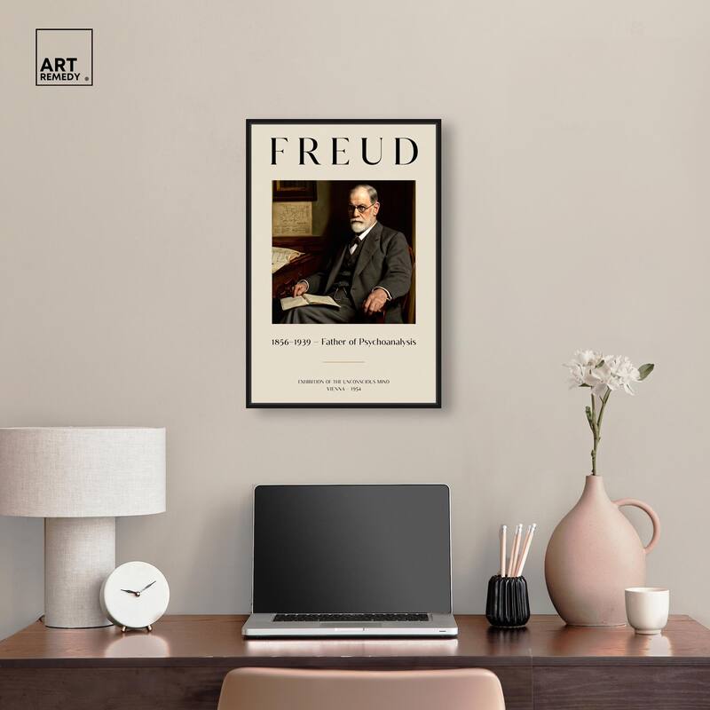 Father of Psychoanalysis Art Canvas by Art Remedy
