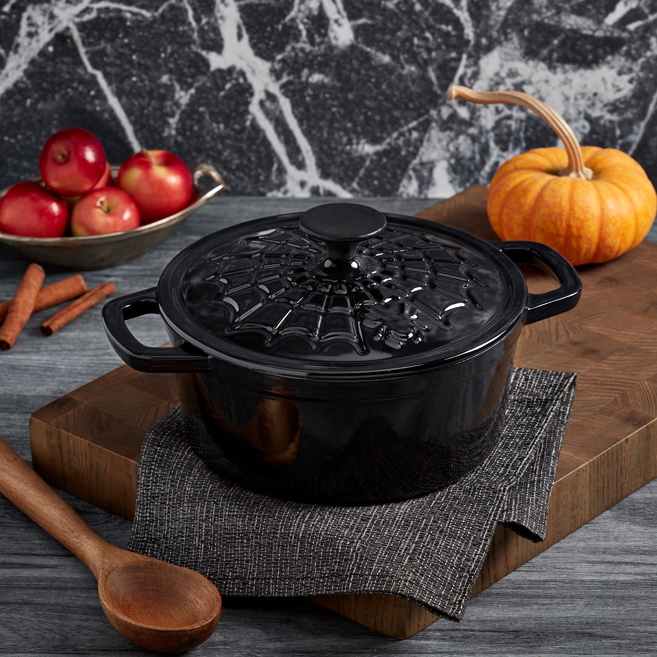 6 Quart Nonstick Aluminum Dutch Oven with Lid in Cherry - Bed Bath & Beyond  - 37451860