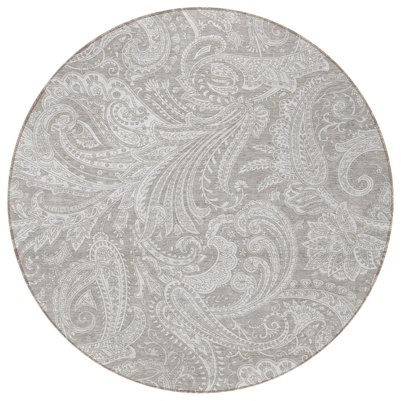 HomeRoots Paisley Transitional Rectangle Outdoor Rug