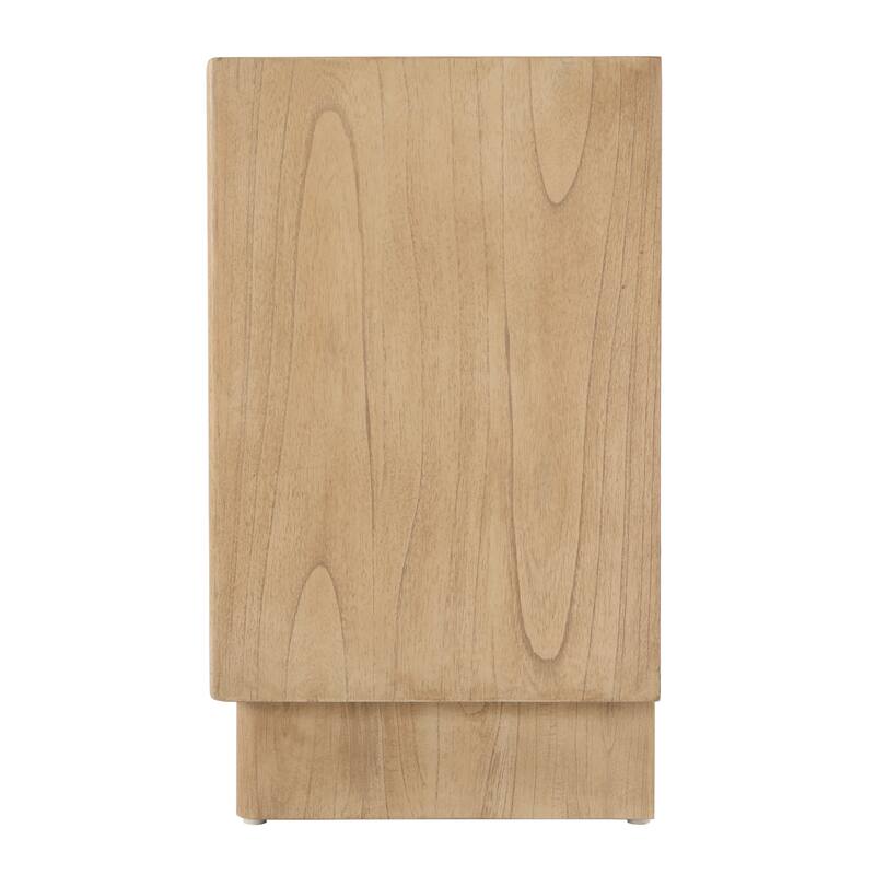 Halmstad 24 in. W Wood Panel 2 Drawer Nightstand with Soft-Closing Drawers