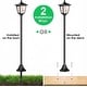 preview thumbnail 7 of 6, 1 Pack 40" Solar Garden Lamp Post Light with Removable Cute Rabbit Design Panel, Waterproof LED Pathway Light - 40