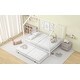 preview thumbnail 5 of 14, House-Shaped Metal Full Size House Bed with Fence and Twin Trundle