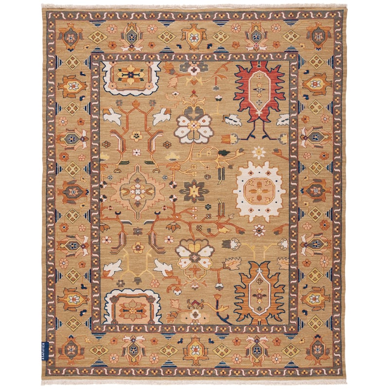 SAFAVIEH Handmade Sumak Kaitlynn Traditional Oriental Wool Rug with - 4' x 6' - Assorted