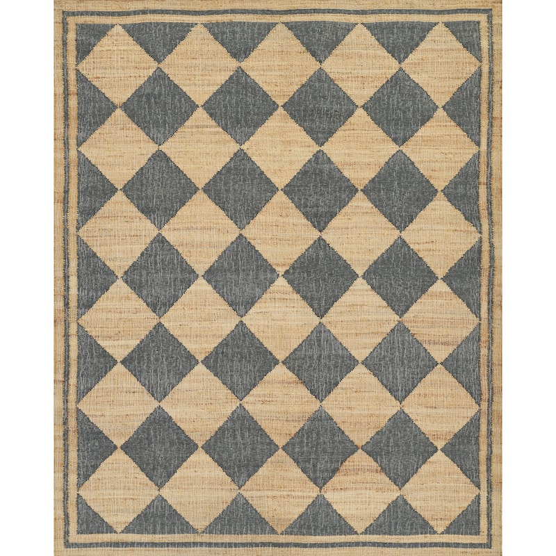 Erin Gates by Momeni Orchard Court Hand Woven Wool and Jute Area Rug - Blue - 10' X 14'