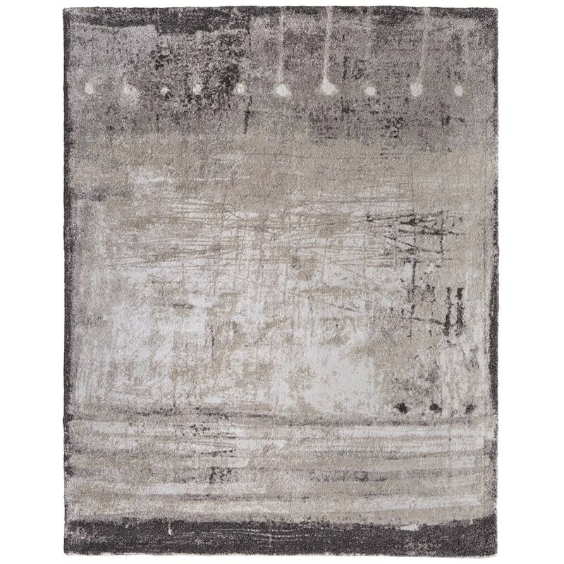 HomeRoots Abstract Industrial Rectangle Area Rug