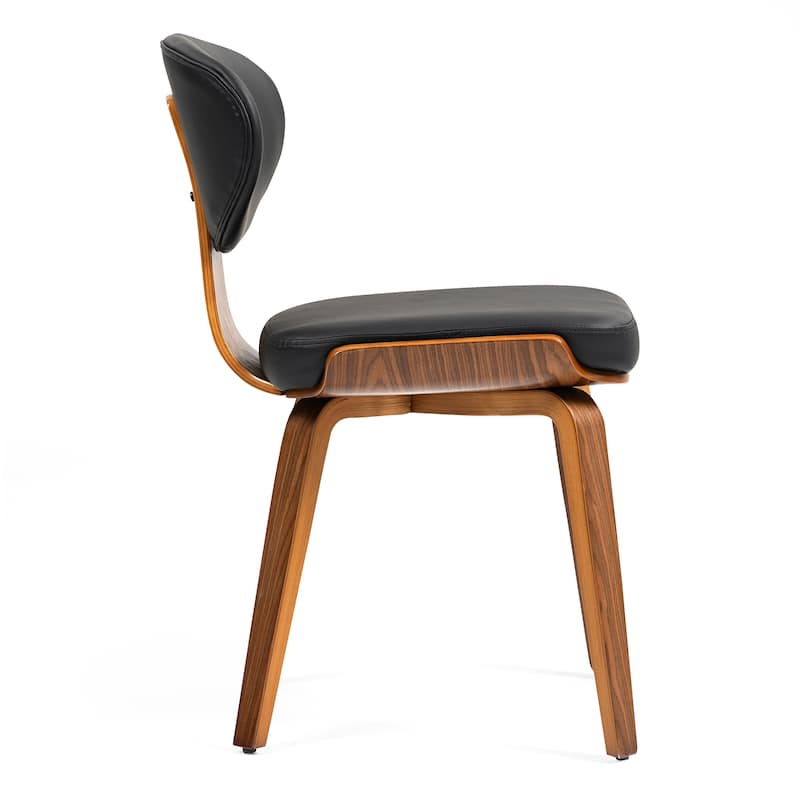 Set of 2 Bettina Dining Chair with Walnut Finish Wood Legs
