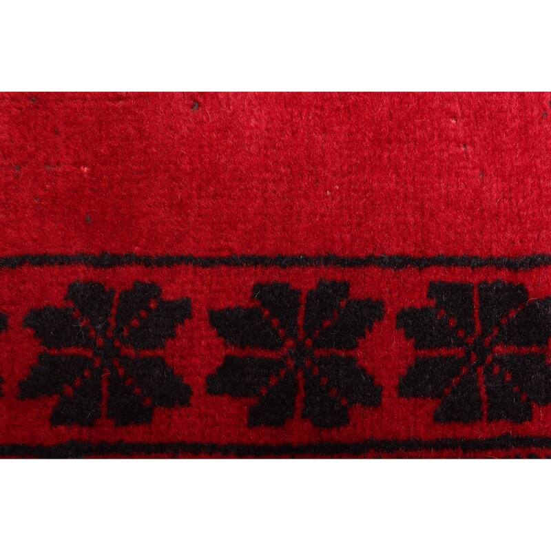 ECARPETGALLERY Hand-knotted Teimani Black Wool Rug - 2'10 x 4'6