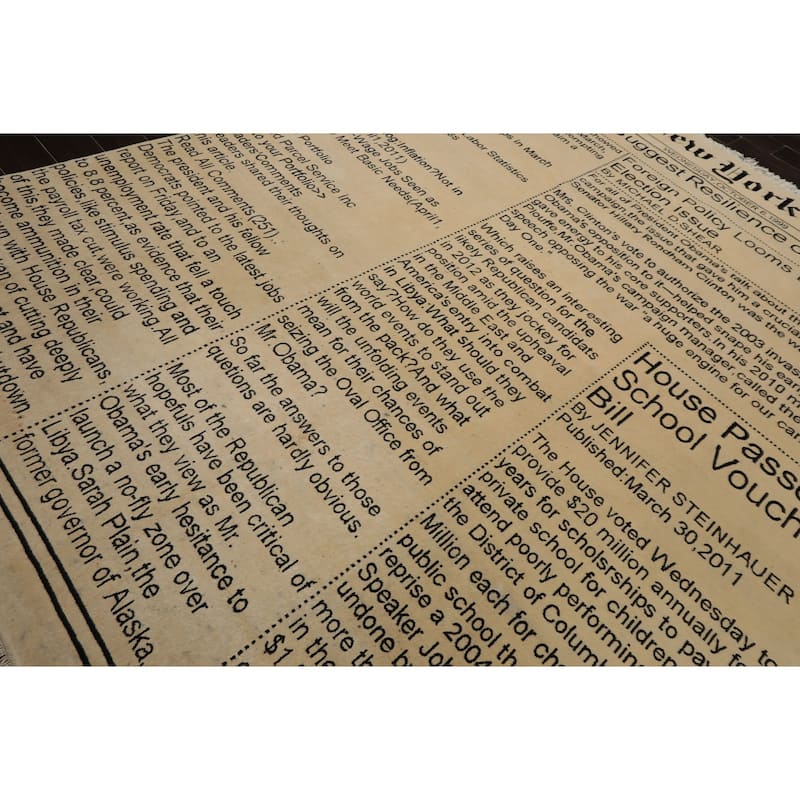 8x10'1'' Hand Knotted 250 KPSI Tibetan Ivory Wool Area Rug - 8' x 10' 1''