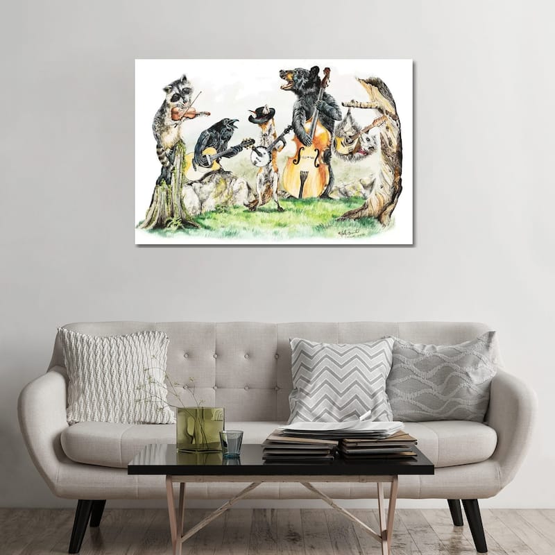 iCanvas "Bluegrass Gang" by Holly Simental Canvas Print - 32x48x1.5