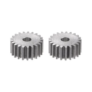 2pcs Spur Gear 6mm Inner Hole Gear 21T Mod 1 Carbon Steel Motor Gear ...