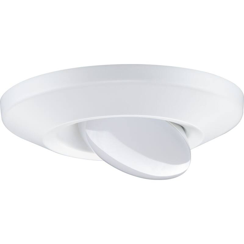 Intrinsic Collection 7 inch White Flush Mount LED Adjustable Eyeball - 7.25 in x 7.25 in x 1.546 in