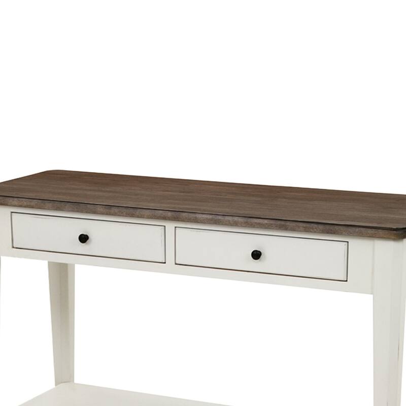 Chromcraft Peter Revington Console Table in Gray, White Finish