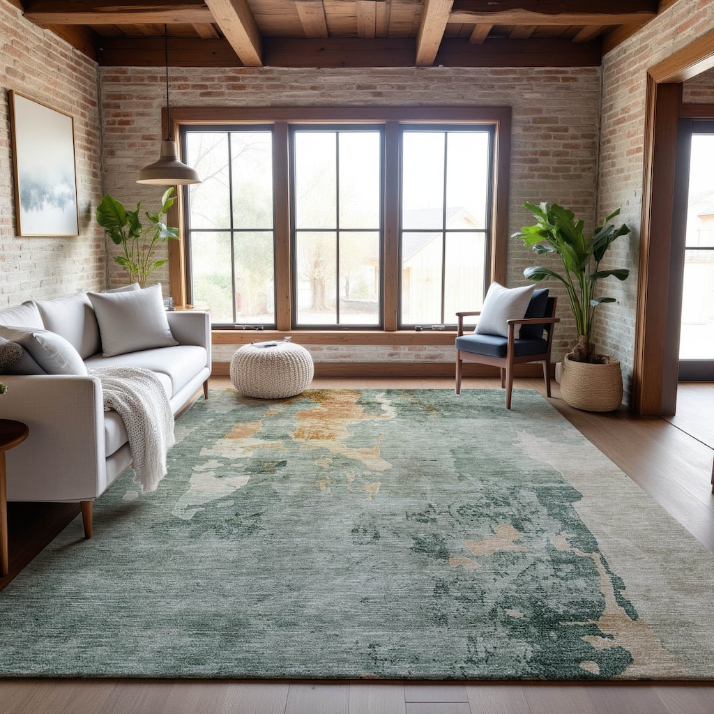 Premium Washable Super Soft Modern Watercolor Mayfield Rug