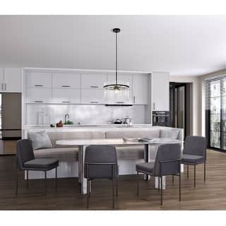 Artcraft Ava - 1-Light Semi Flush Mount - Black with Clear Glass Rods Shade