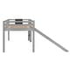 preview thumbnail 34 of 40, Modern and Playful Design Wood Loft Bed with Slide, Ladder and Chalkboard, Twin size