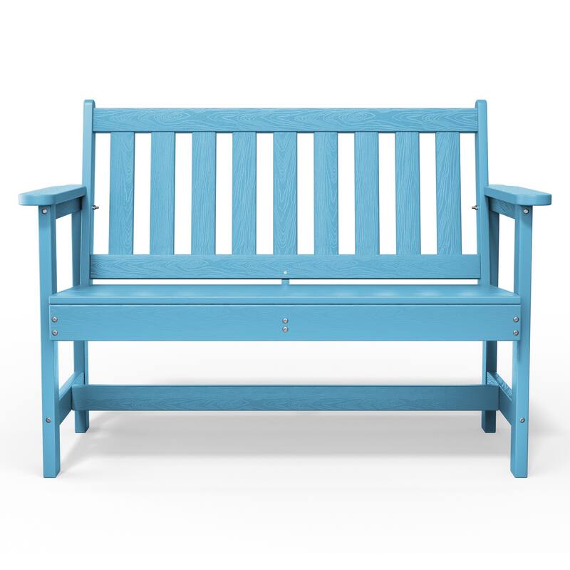 Outdoor 2-Person Garden Bench 42.92-in W x 35.83-in H