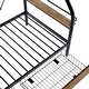 preview thumbnail 18 of 20, Metal Frame Platform Bed With Clothes Rack, Storage Shelves And 2 Drawers