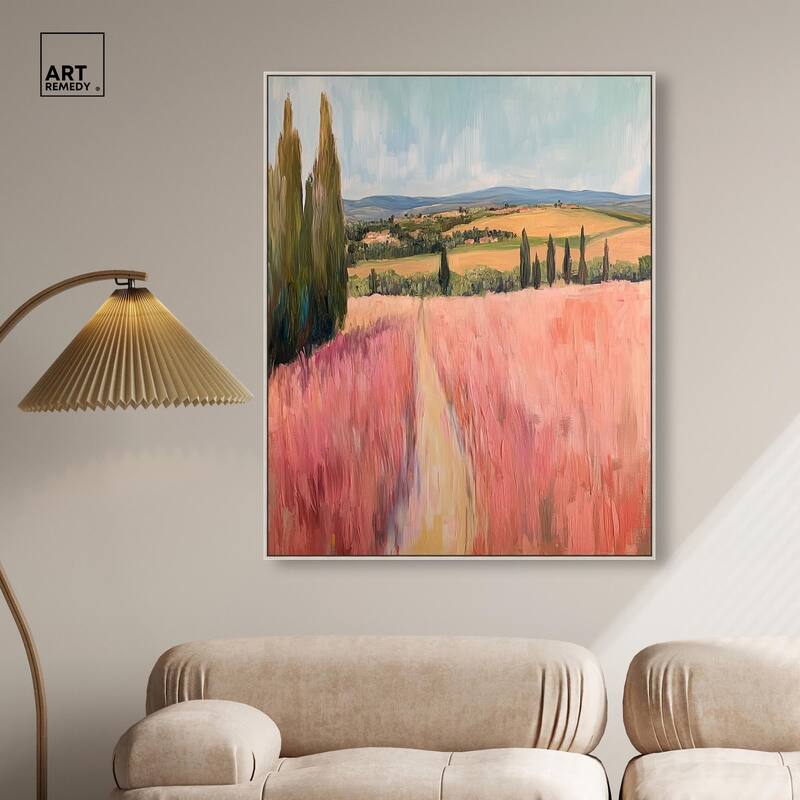 Cypress Path Canvas by Art Remedy