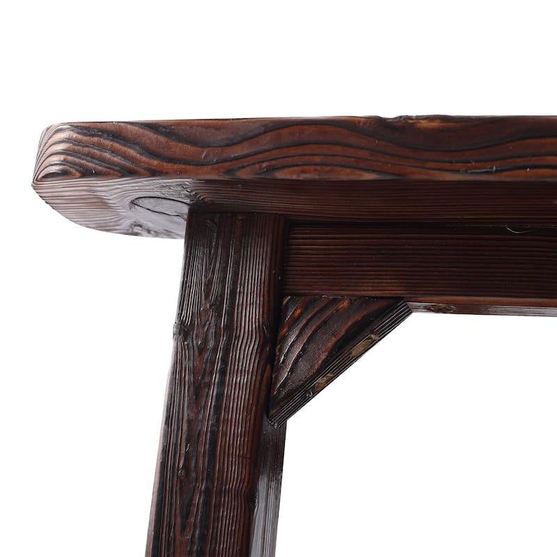 Wooden Oversized Porch Rocker Chair with Tall Backrest, High Back Smooth Rocking Chairs for Outdoor & Indoor