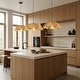 preview thumbnail 2 of 11, Boho Rattan Flower Pendant Light Coastal Hanging Fixture Light - 20" Wide
