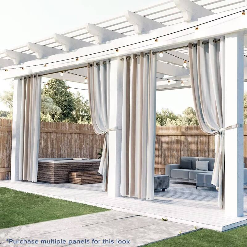 Wonderland Stripe Outdoor UV Protected Privacy Panel - 52"Wx96"L