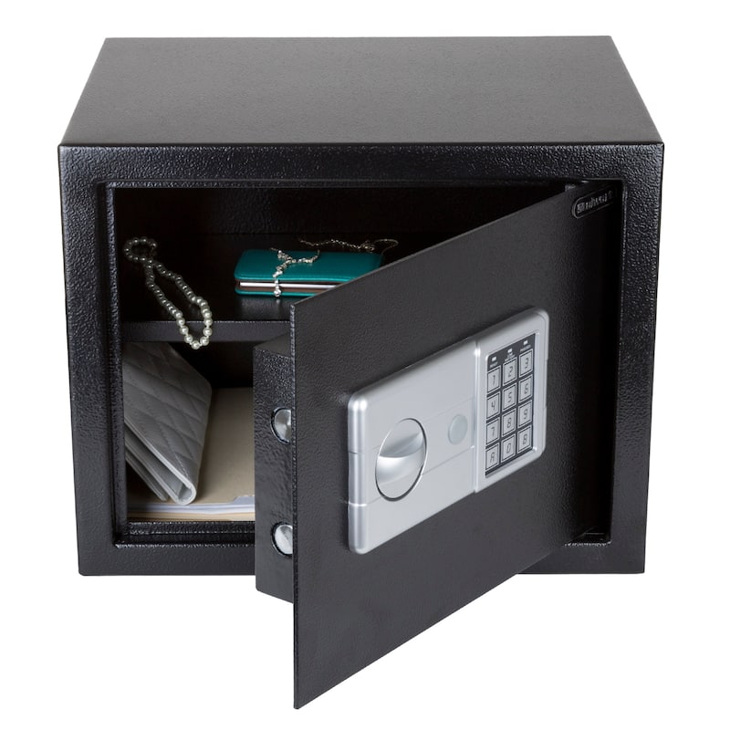 Electronic Combination Safe - Large Steel Strongbox with Keypad, Manual Override Key - Protect Money, Jewelry, More by Stalwart
