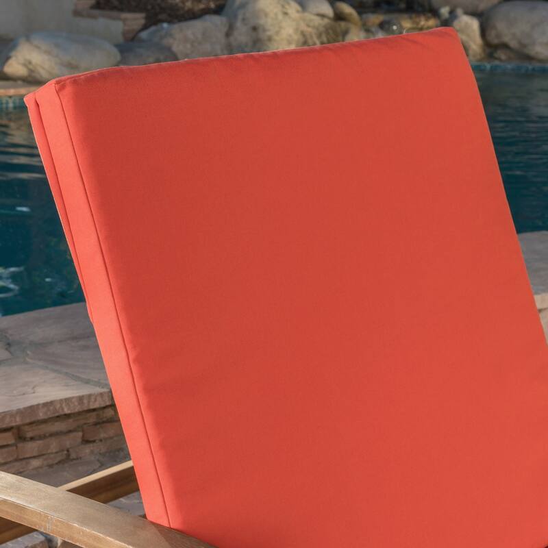 Perla Outdoor Wood Chaise Lounges (Set of 4) by Christopher Knight Home