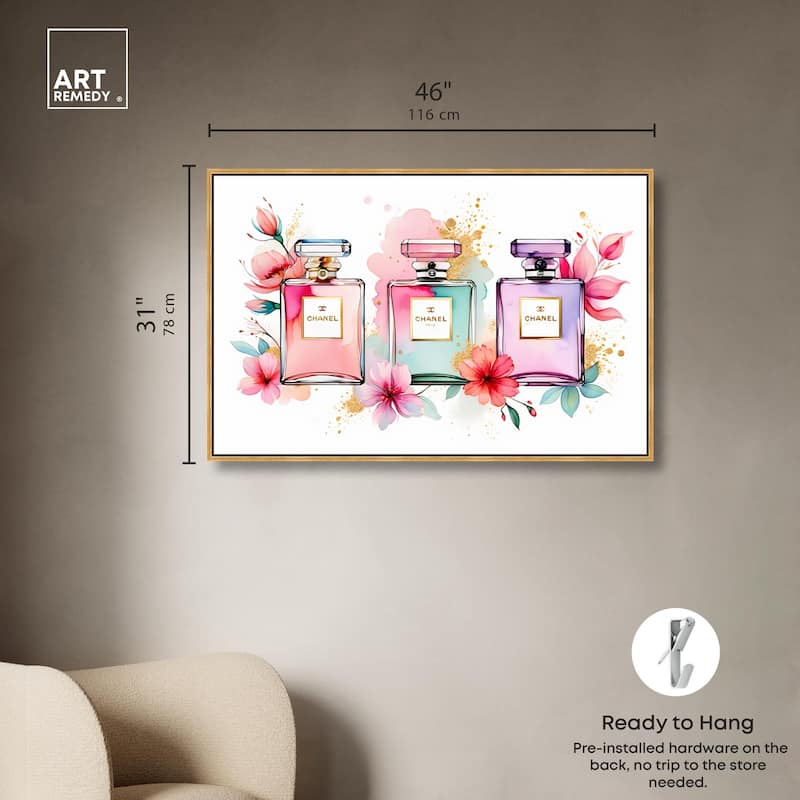 Trio of Fragrance Canvas by Art Remedy