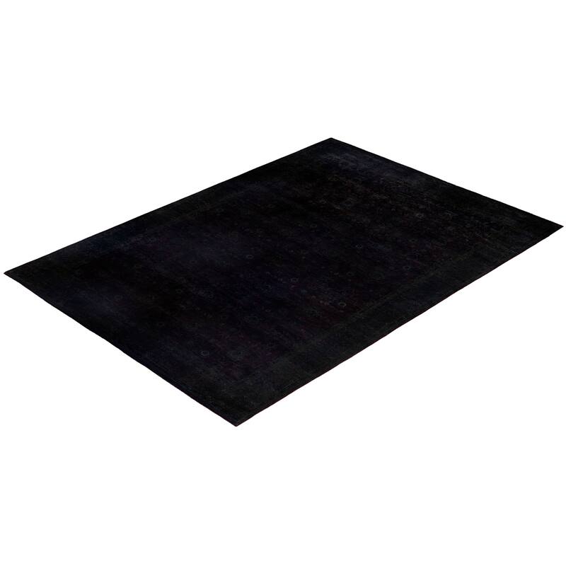 Overdyed One-of-a-Kind Hand-Knotted Area Rug - Gray - 6' 0" x 8' 5"