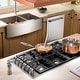 preview thumbnail 8 of 9, ZLINE 36" Courchevel Farmhouse Apron Mount Double Bowl Scratch Resistant Stainless Steel Kitchen Sink with Bottom Grid