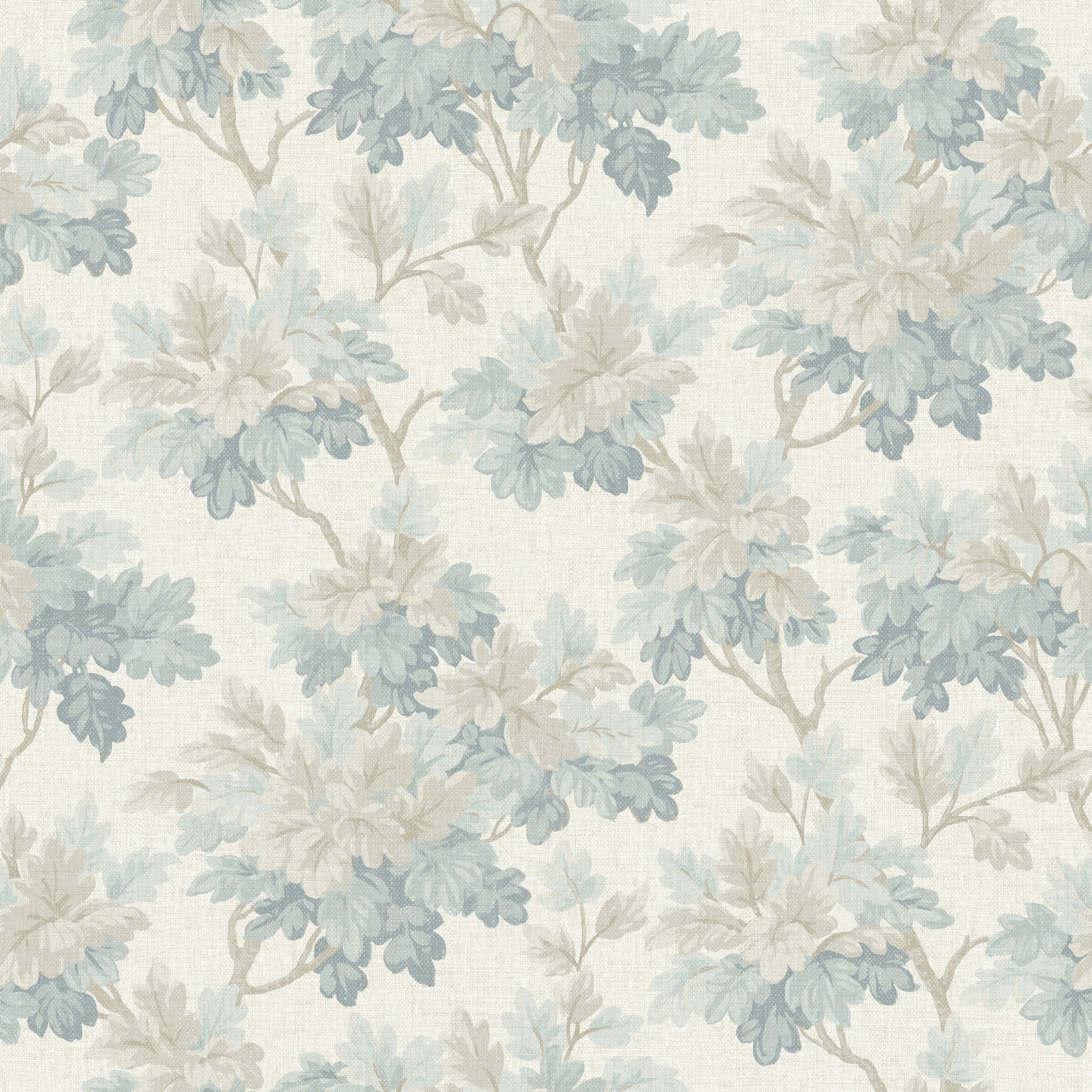 Oakcliff Blue Leaf Trail Wallpaper