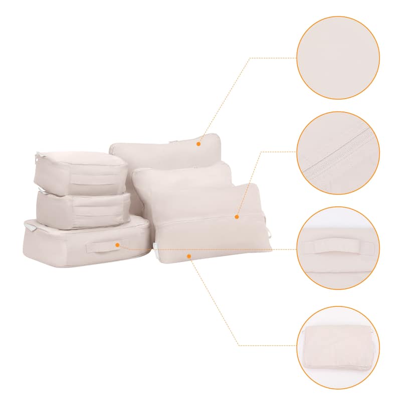 6 Set Travel Bag for Storage,Lightweight Travel Essentials,Travel Accessories for Travel Toiletry Bag Sets 15.5*12*4in