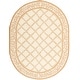 preview thumbnail 38 of 105, SAFAVIEH Handmade Chelsea Kimber Trellis French Country Wool Rug 4'6" x 6'6" Oval - Ivory/Camel - Oval