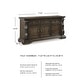preview thumbnail 6 of 11, Signature Design by Ashley Maylee Dark Brown Dining Buffet - 71.63" W x 20.75" D x 34.38" H