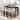 4 PCS Rustic Pub Set for 3 - Counter Height Table with Padded Stools and Charging Socket