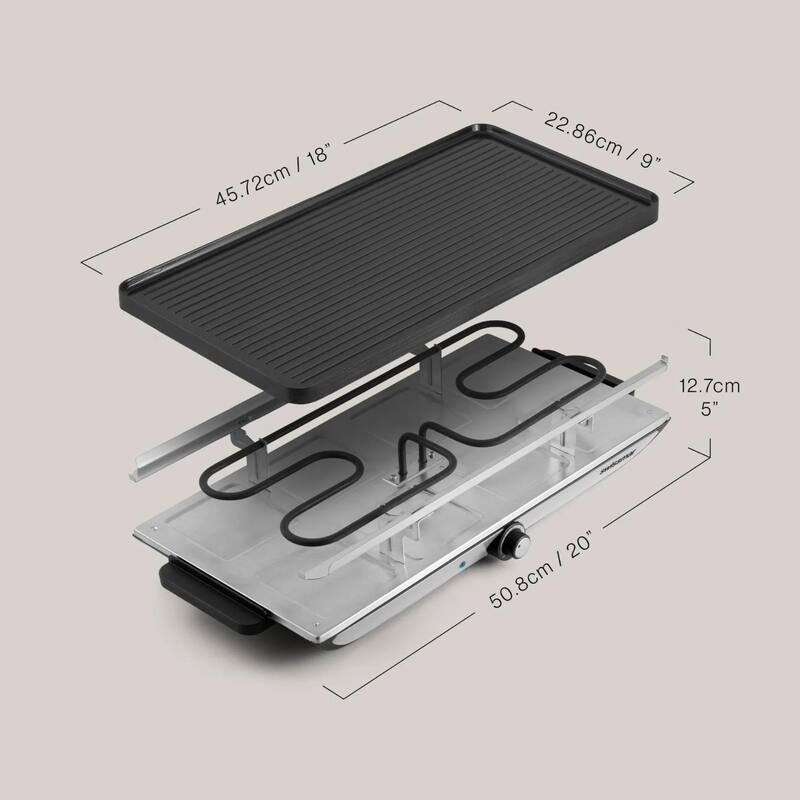 Swissmar Geneva Non-Stick Cast-Aluminum Raclette Party Grill