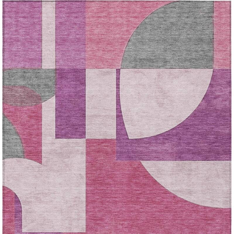 HomeRoots Geometric Modern Rectangle Outdoor Rug