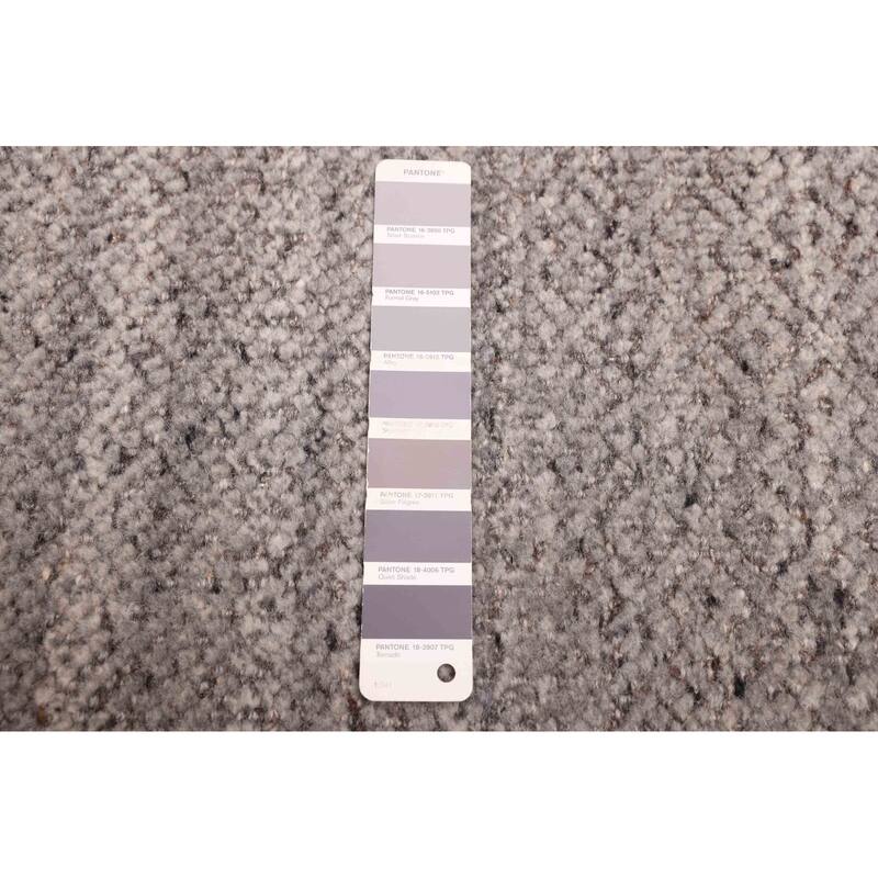 ECARPETGALLERY Hand-knotted Tangier Grey Wool Rug - 8'3 x 10'1